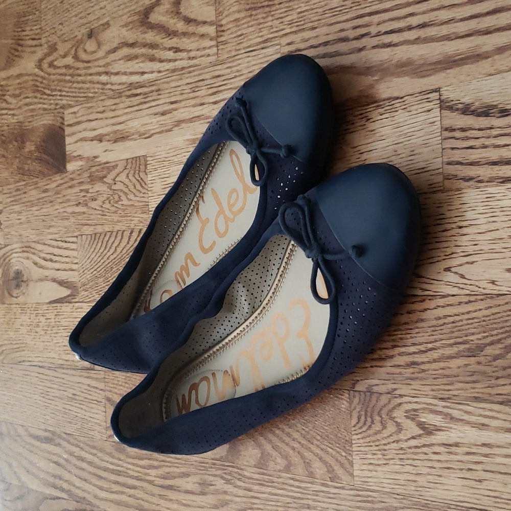 (9½) Sam Edelman Leather Bow Accent Eyelet Business Casual Occasion